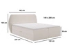Boxspringbett mit Bettkasten 140x200 Bogota Schwarz
