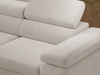 Ecksofa L-Form mit Schlaffunktion und Bettkasten Argon Links Hellbeige