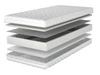 Bonell-Federkernmatratze mit Polyurethanschaum Formo 120x200