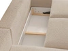 Ecksofa L-Form mit Schlaffunktion und Bettkasten Avelin Rechts Beige