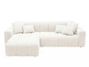 Ecksofa L-Form Links Nork Creme