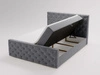 Boxspringbett mit Bettkasten 160x200 Montego Grau