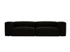 Sofa Moderne Cord Sofa für Wohnzimmer Landi Schwarz