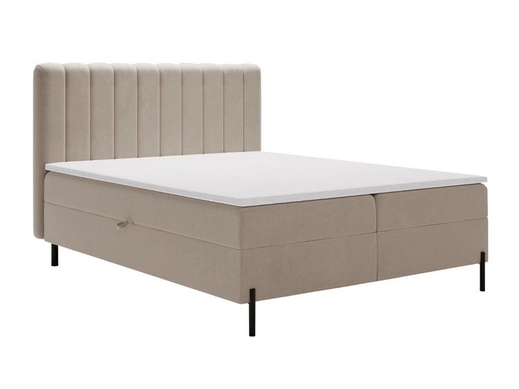 Boxspringbett mit Bettkasten 180x200 Primavera Beige