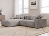 Ecksofa L-Form Links Moderne Ecksofa Leni Grau