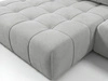 Ecksofa L-Form mit Schlaffunktion und Bettkasten Tulio Links Grau