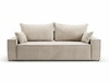 Schlafsofa mit Bettfunktion und Bettkasten Sivra Beige