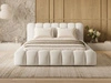 Polsterbett mit Bettkasten und Lattenrost 180x200 Averia Beige