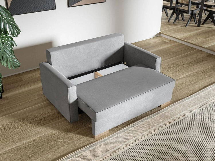Schlafsofa mit Bettfunktion und Bettkasten Pori Beige