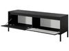 TV-Lowboard mit Türen 153 cm Sorano Schwarz