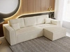 Ecksofa L-Form mit Schlaffunktion und Bettkasten Prato XL Beige