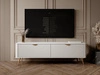 TV-Lowboard mit Türen 163 cm Latina Weiß