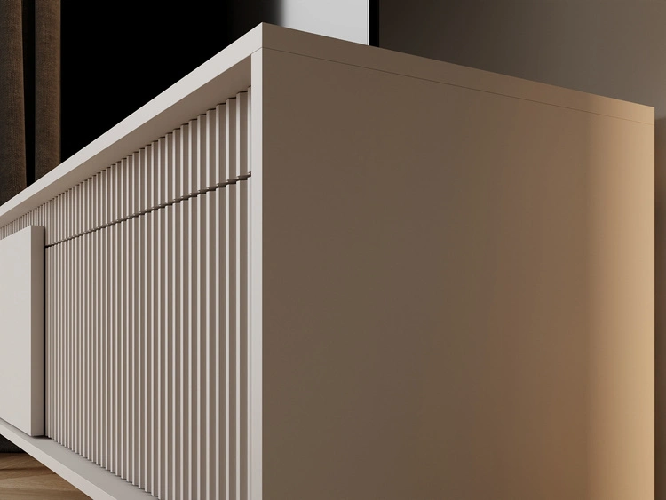 TV-Lowboard mit Türen 153 cm Sorano Beige