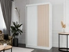 Schiebetürenschrank mit Lamellen 120 cm Loreto Weiß