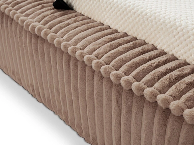 Polsterbett mit Bettkasten und Lattenrost 180x200 Lago Braun