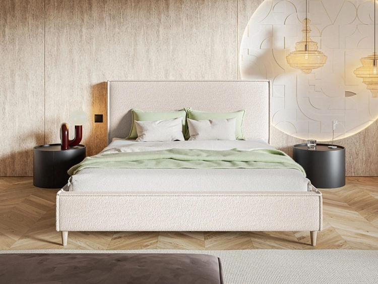 Polsterbett mit Lattenrost 140x200 Grenada Beige