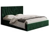 Polsterbett mit Bettkasten und Lattenrost 120x200 Corti Dunkelgrün