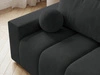 Schlafsofa mit Bettfunktion und Bettkasten Miro Schwarz