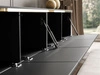 TV-Lowboard im Glamour-Stil mit LED-Beleuchtung Celle, schwarz matt