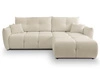 Ecksofa L-Form mit Schlaffunktion und Bettkasten Bene Beige