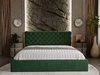 Polsterbett mit Bettkasten und Lattenrost 120x200 Apollo Grün