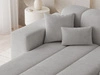 Ecksofa L-Form Links Nork Grau