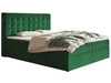 Boxspringbett mit Bettkasten 140x200 Denza Grün