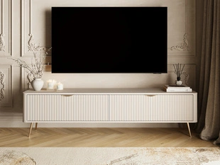 TV-Lowboard mit Türen 200 cm Latina Beige