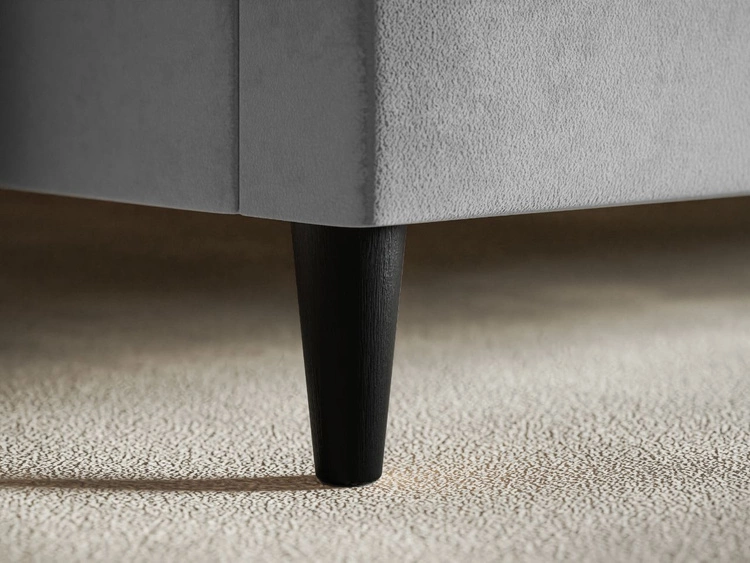 Polsterbett mit Lattenrost 120x200 Trio Schwarz