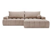 Ecksofa L-Form mit Schlaffunktion und Bettkasten Havi Rechts Beige