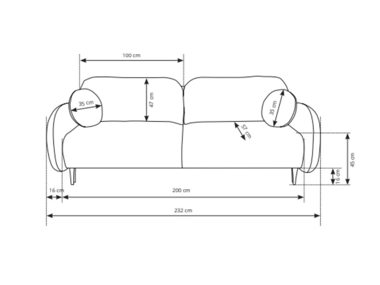 Schlafsofa mit Bettfunktion und Bettkasten Alta Hellgrau