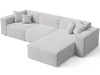 Ecksofa L-Form Rechts Arizona Grau
