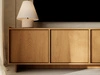Dreitüriges TV-Lowboard 195 cm für Wohnzimmer Azumi Karamell Eiche