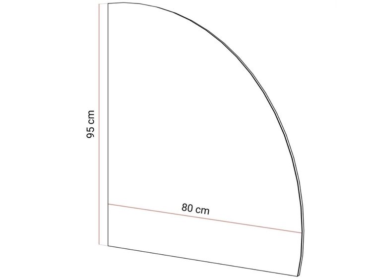 Hängespiegel rechtsseitig mit LED-Beleuchtung Clarette