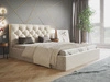 Polsterbett mit Bettkasten und Lattenrost 180x200 Selva Beige