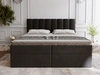 Boxspringbett mit Bettkasten 160x200 Mocca Schwarz