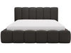 Polsterbett mit Bettkasten und Lattenrost 200x200 Cloud Bouclé-Stoff Schwarz