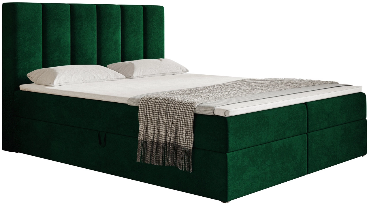 Boxspringbett 120x200 Cascada - Grün