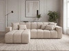 Ecksofa L-Form Links Nork Beige