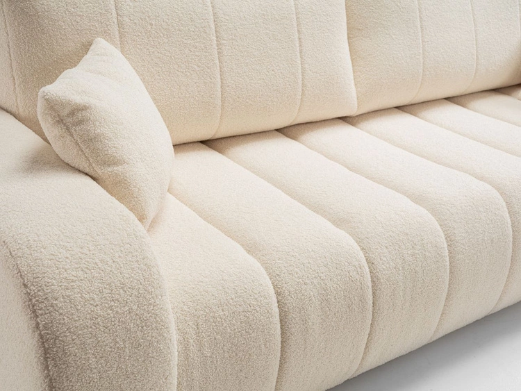 Schlafsofa mit Bettfunktion und Bettkasten Adoro Hellbeige