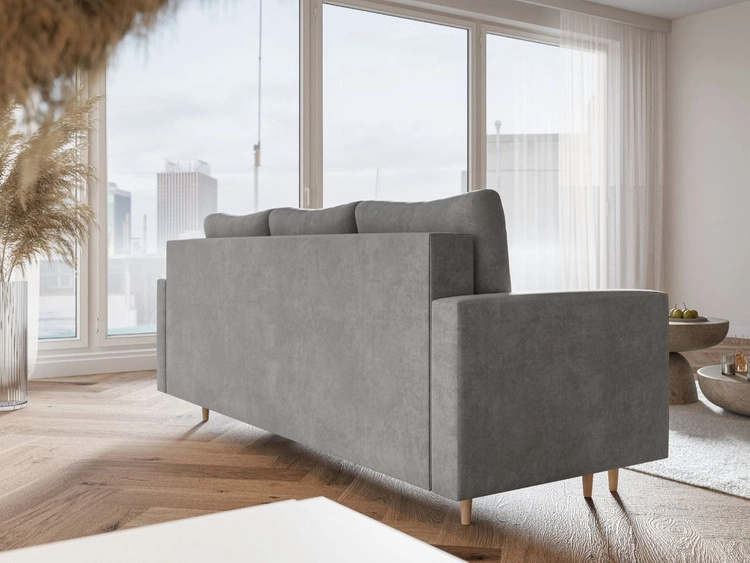 Schlafsofa mit Bettfunktion und Bettkasten Castelo Grau