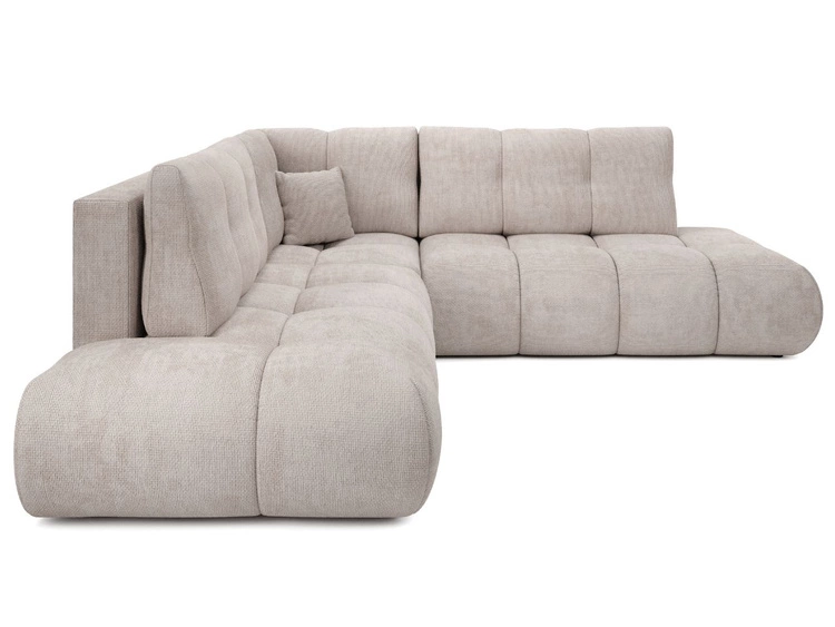 Ecksofa mit Schlaffunktion und Bettkasten Links Kair Beige