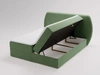 Boxspringbett mit Bettkasten 120x200 Bogota Grün
