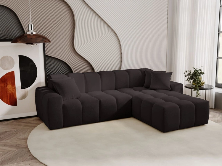 Ecksofa L-Form Rechts Moderne Ecksofa Colombo Schwarz