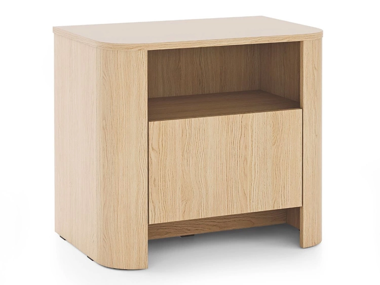Nachttisch mit Schublade fürs Schlafzimmer Brillo Vicenza-Eiche