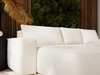 Ecksofa L-Form mit Links Schlaffunktion und Bettkasten Portland Creme