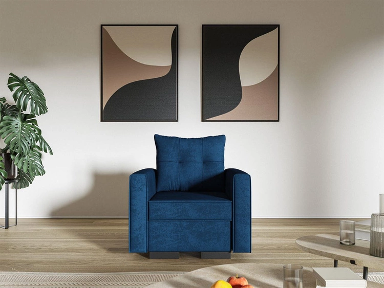 Sessel Pori Dunkelblau