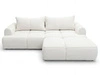 Ecksofa L-Form Rechts mit Schlaffunktion und Bettkasten Bonno Creme 