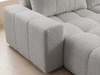 Ecksofa L-Form mit Schlaffunktion und Bettkasten Bresso Grau