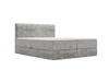 Boxspringbett mit Bettkasten 180x200 Forte Hellgrau